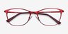 Kasia Burgundy MetalEyeglass Frames from EyeBuyDirect, Closed View