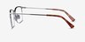 Vimy Blue MetalEyeglass Frames from EyeBuyDirect, Side View