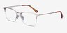Vimy Gold MetalEyeglass Frames from EyeBuyDirect, Angle View