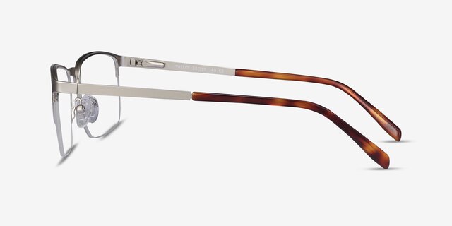Valery Silver MetalEyeglass Frames from EyeBuyDirect, Side View