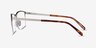 Valery Silver MetalEyeglass Frames from EyeBuyDirect, Side View