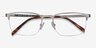Valery Silver MetalEyeglass Frames from EyeBuyDirect, Closed View
