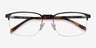 Valery Black MetalEyeglass Frames from EyeBuyDirect, Closed View
