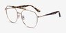 Coxon Golden Tortoise MetalEyeglass Frames from EyeBuyDirect, Angle View