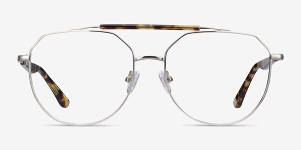 Coxon Silver Tortoise Metal Eyeglass Frames