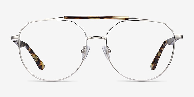 Coxon Silver Tortoise Metal Eyeglass Frames
