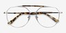 Coxon Silver Tortoise MetalEyeglass Frames from EyeBuyDirect, Closed View
