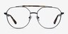 Coxon Black Tortoise MetalEyeglass Frames from EyeBuyDirect, Front View