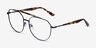 Coxon Black Tortoise MetalEyeglass Frames from EyeBuyDirect, Angle View