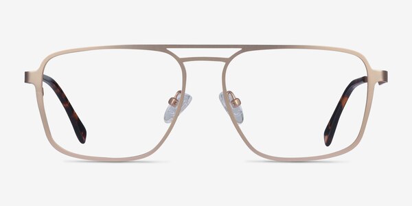 Gallo Gold Metal Eyeglass Frames