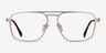 Gallo Gold MetalEyeglass Frames from EyeBuyDirect, Front View