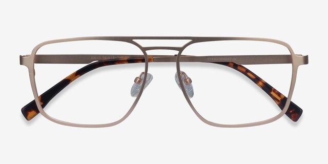 Gallo Gold MetalEyeglass Frames from EyeBuyDirect, Closed View