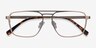 Gallo Gold MetalEyeglass Frames from EyeBuyDirect, Closed View
