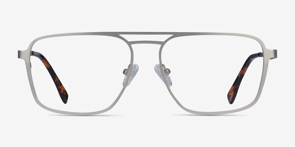 Gallo Silver Metal Eyeglass Frames
