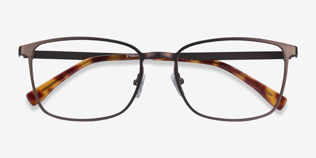 Strategy Gunmetal MetalEyeglass Frames from EyeBuyDirect, Closed View