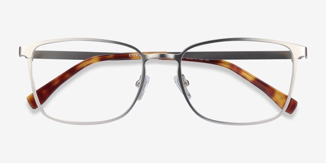 Strategy Silver MetalEyeglass Frames from EyeBuyDirect, Closed View