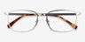Strategy Silver MetalEyeglass Frames from EyeBuyDirect, Closed View