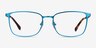 Strategy Blue MetalEyeglass Frames from EyeBuyDirect, Front View