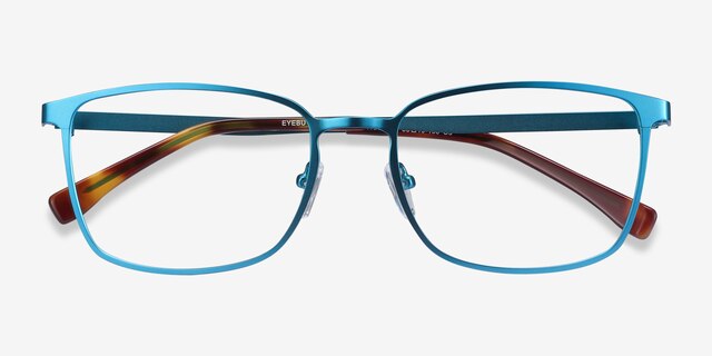 Strategy Blue MetalEyeglass Frames from EyeBuyDirect, Closed View