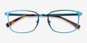 Strategy Blue MetalEyeglass Frames from EyeBuyDirect, Closed View