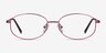 Embrace Burgundy MetalEyeglass Frames from EyeBuyDirect, Front View