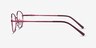 Embrace Burgundy MetalEyeglass Frames from EyeBuyDirect, Side View
