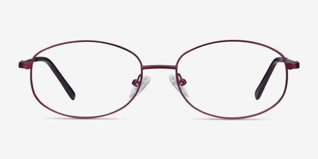 Embrace Purple MetalEyeglass Frames from EyeBuyDirect, Front View
