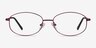 Embrace Purple MetalEyeglass Frames from EyeBuyDirect, Front View