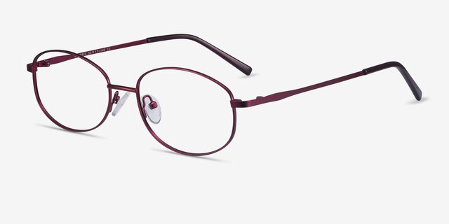 Embrace Purple MetalEyeglass Frames from EyeBuyDirect, Angle View