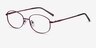 Embrace Purple MetalEyeglass Frames from EyeBuyDirect, Angle View