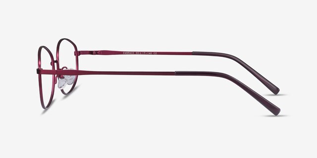 Embrace Purple MetalEyeglass Frames from EyeBuyDirect, Side View