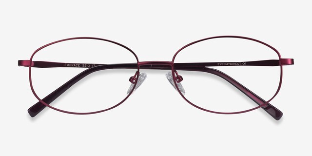 Embrace Purple MetalEyeglass Frames from EyeBuyDirect, Closed View