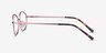 Embrace Pink MetalEyeglass Frames from EyeBuyDirect, Side View