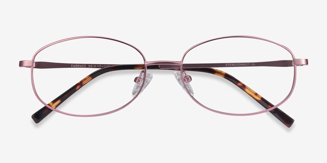 Embrace Pink MetalEyeglass Frames from EyeBuyDirect, Closed View