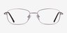 Path Purple MetalEyeglass Frames from EyeBuyDirect, Front View