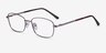 Path Purple MetalEyeglass Frames from EyeBuyDirect, Angle View