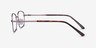 Path Purple MetalEyeglass Frames from EyeBuyDirect, Side View