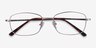 Path Purple MetalEyeglass Frames from EyeBuyDirect, Closed View
