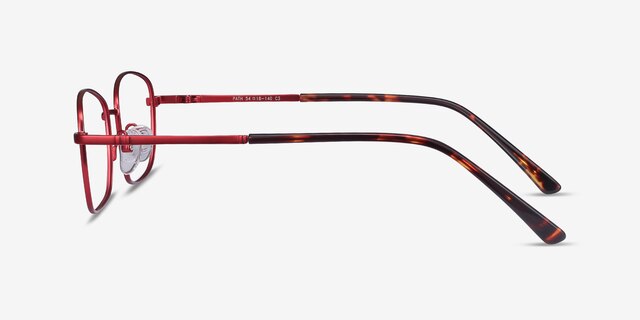 Path Burgundy MetalEyeglass Frames from EyeBuyDirect, Side View