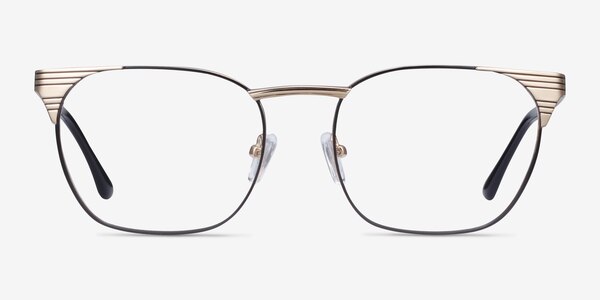 Soulist Black Golden Métal Montures de lunettes de vue