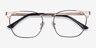 Soulist Black Golden MetalEyeglass Frames from EyeBuyDirect, Closed View