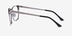 Soulist Black Silver MetalEyeglass Frames from EyeBuyDirect, Side View