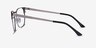 Soulist Black Silver MetalEyeglass Frames from EyeBuyDirect, Side View
