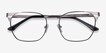 Soulist Black Silver MetalEyeglass Frames from EyeBuyDirect, Closed View