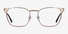 Soulist Brown Golden MetalEyeglass Frames from EyeBuyDirect, Front View