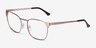 Soulist Brown Golden MetalEyeglass Frames from EyeBuyDirect, Angle View
