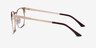 Soulist Brown Golden MetalEyeglass Frames from EyeBuyDirect, Side View