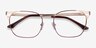 Soulist Brown Golden MetalEyeglass Frames from EyeBuyDirect, Closed View