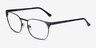 Soulist Black MetalEyeglass Frames from EyeBuyDirect, Angle View