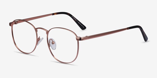 St Michel Or rose MétalMontures de lunettes de vue d'EyeBuyDirect, Vue d'Angle